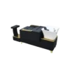 Ginza Head Spa in black and gold with plumbed basin