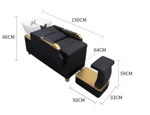 Ginza Japanese Head Spa – Plumbed – Black & Gold 8