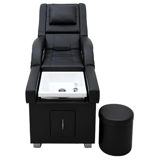 Modern-black-pedicure-chair-and-basin