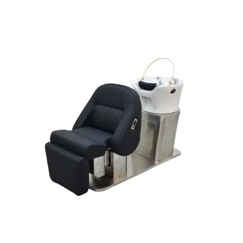 Amai-Head-Spa-1 Cami Head Spa Basin with black salon chair and water halo