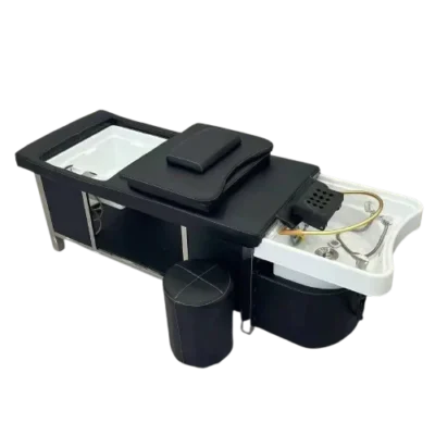 Liora Head Spa Basin with plumbed pedicure basin and stool