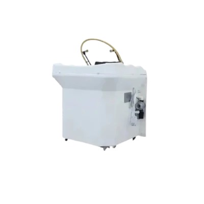 Glow Head Spa white no-plumbing basin with gold water halo